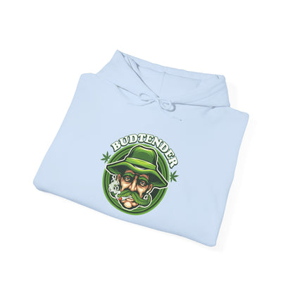 Budtender Graphic – Retro Smoking Stoner Hooded Sweatshirt
