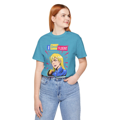 Anime Quotes T-Shirt — "I Speak Fluent Anime Quotes" Retro Manga Style Tee
