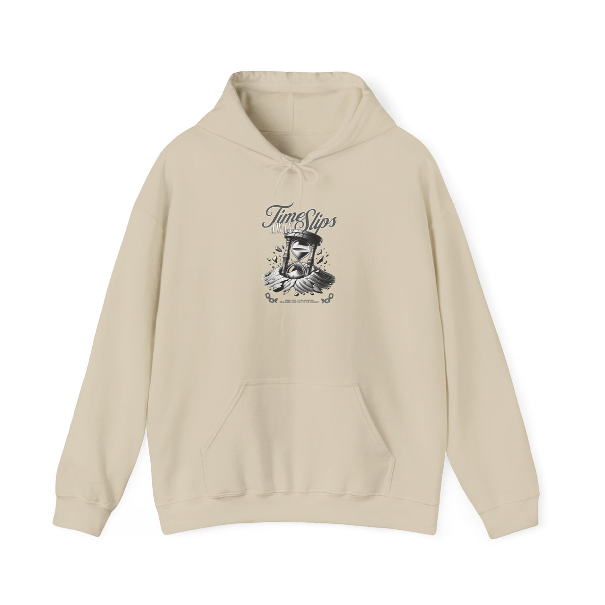 Time Slips Graphic Hoodie — Vintage Pocket Watch Illustration Sweatshirt