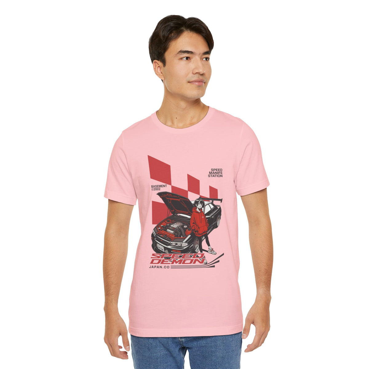JDM Demon Street Racing T‑Shirt — Retro Car Anime Graphic Tee