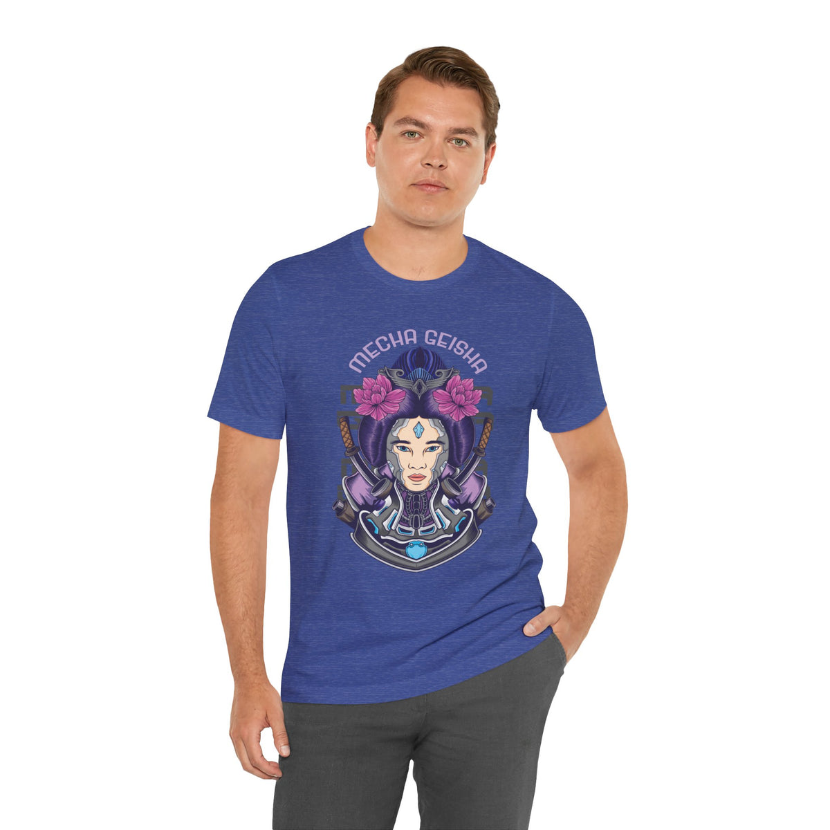 Mecha Geisha T-Shirt — Futuristic Asian-Inspired Graphic Tee