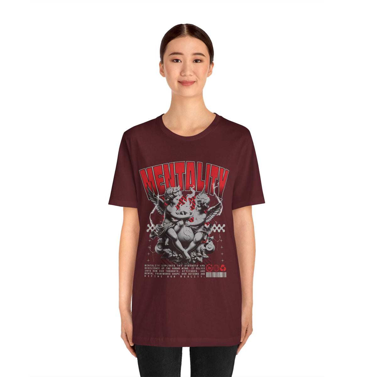 Mentality Graphic Tee — Vintage Cherub Skate Art Shirt