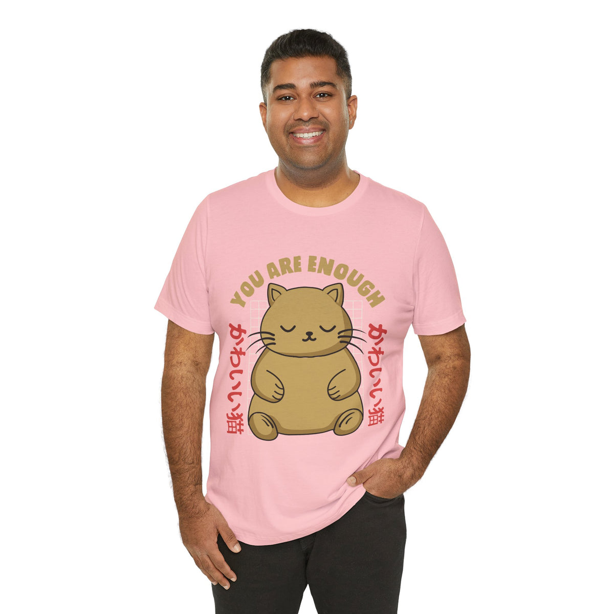 You Are Enough Cat T-Shirt — Kawaii Japanese Cute Cat Tee