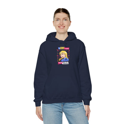 Retro Pop Art Blonde Girl Hoodie – I Got Bored Now I'm A Queer Graphic Sweatshirt