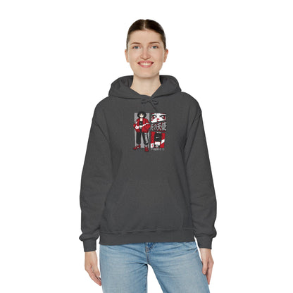 Anime Streetwear Red-Jacket Angel Hooded Sweatshirt