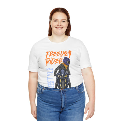 Freedom Rider Motorcycle Tee – "Freedom Rider" Streetstyle Biker T-Shirt