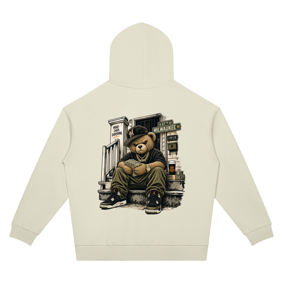 Milwaukee Bear Two-Sided Graphic Hoodie