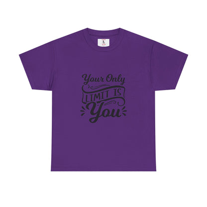 Motivational Tee — "Your Only Limit Is You / You Only Fail When You Stop Trying" Inspirational Shirt