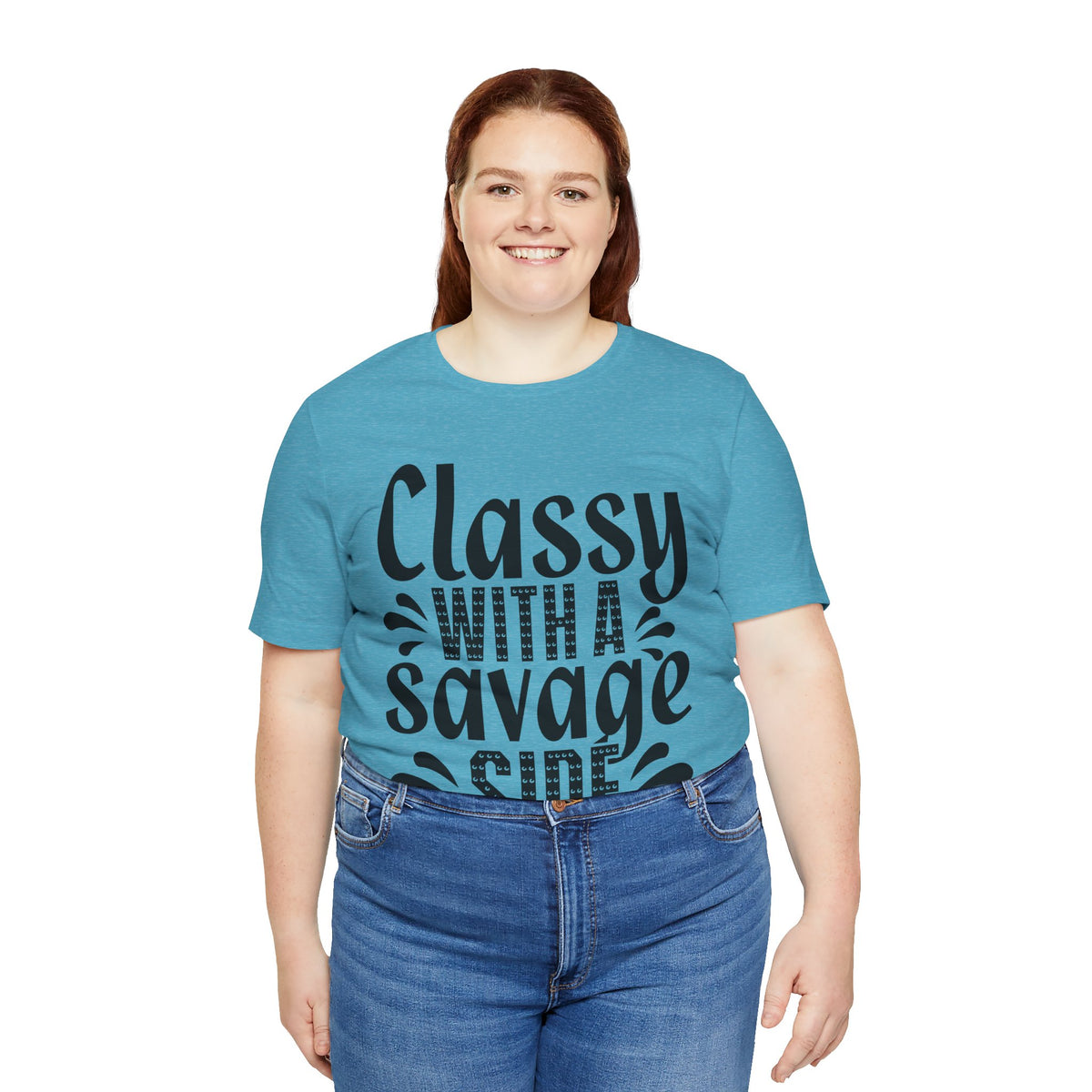 Classy With A Savage Side T-Shirt — Funny Sassy Graphic Tee for Women
