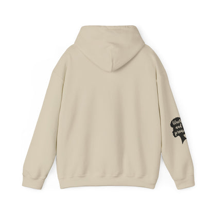 Cozy Chick Hoodie — Fashionable Woman Relaxing with Coffee Graphic Hooded Sweatshirt