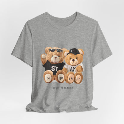 Teddy Bears "Stay Together" Graphic Tee — Cute Couple/Friendship Shirt