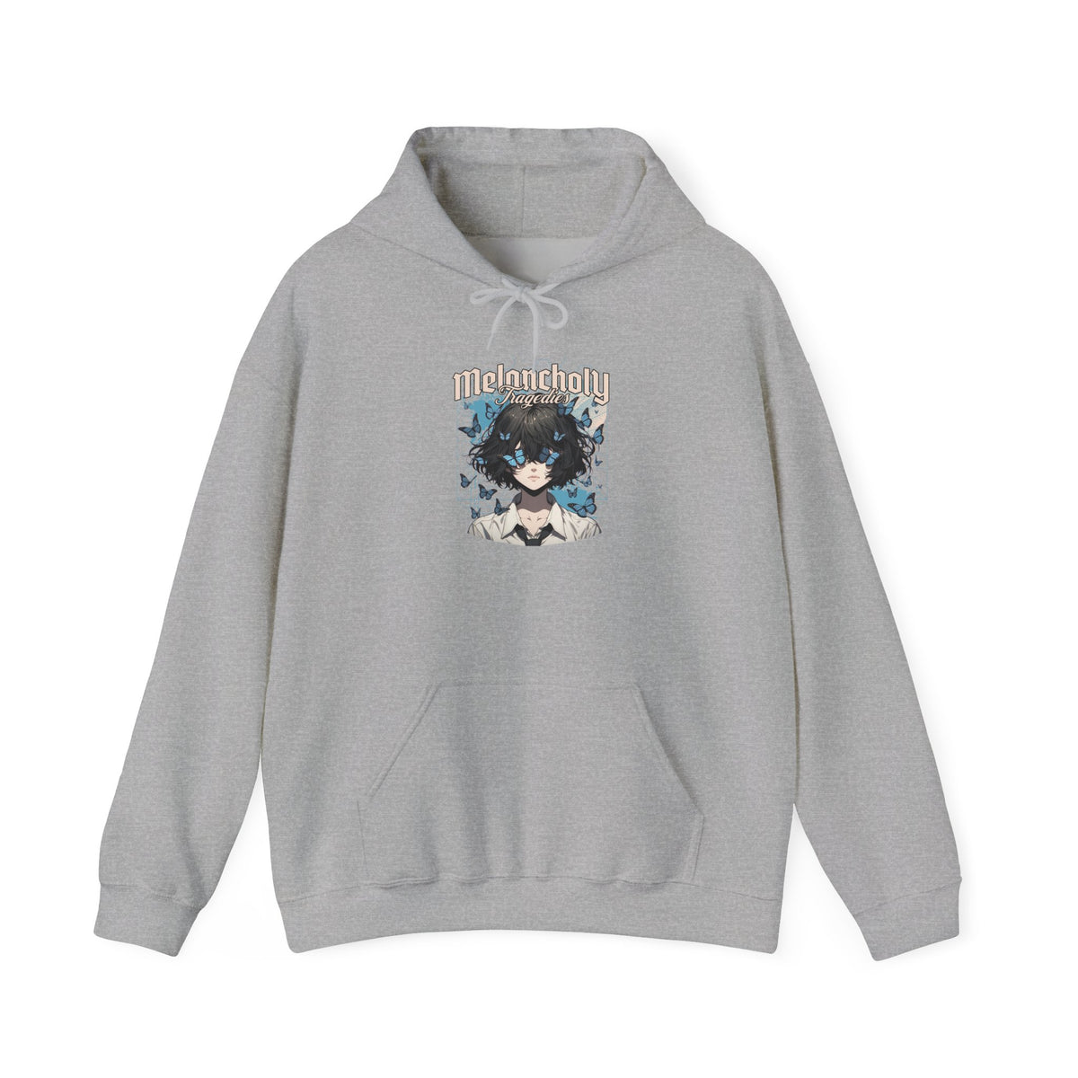 Anime Catgirl Hoodie — "Midnight" Kawaii Graphic Pullover