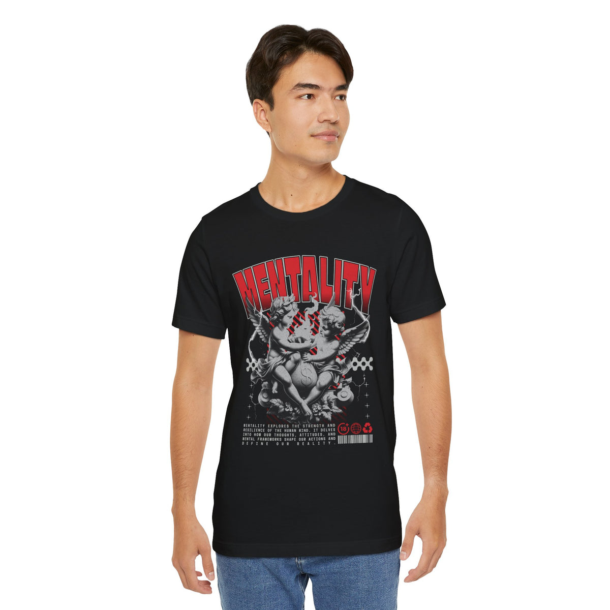 Mentality Graphic Tee — Vintage Cherub Skate Art Shirt