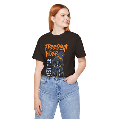 Freedom Rider Motorcycle Tee – "Freedom Rider" Streetstyle Biker T-Shirt