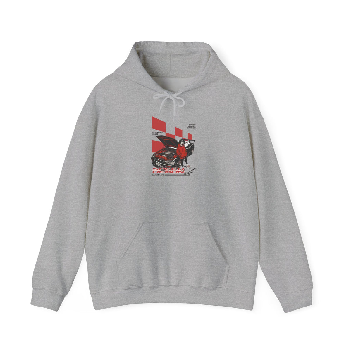 Racing Motorcycle Hoodie – Red Sport Bike Graphic Sweatshirt