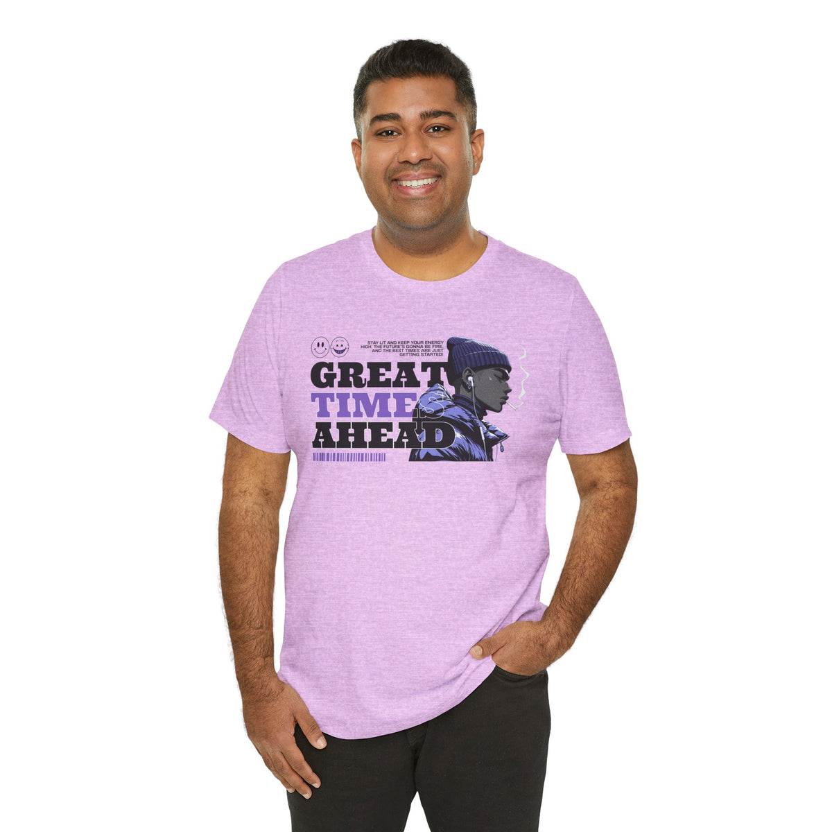 Great Times Ahead Graphic Tee — Motivational Streetwear T‑Shirt