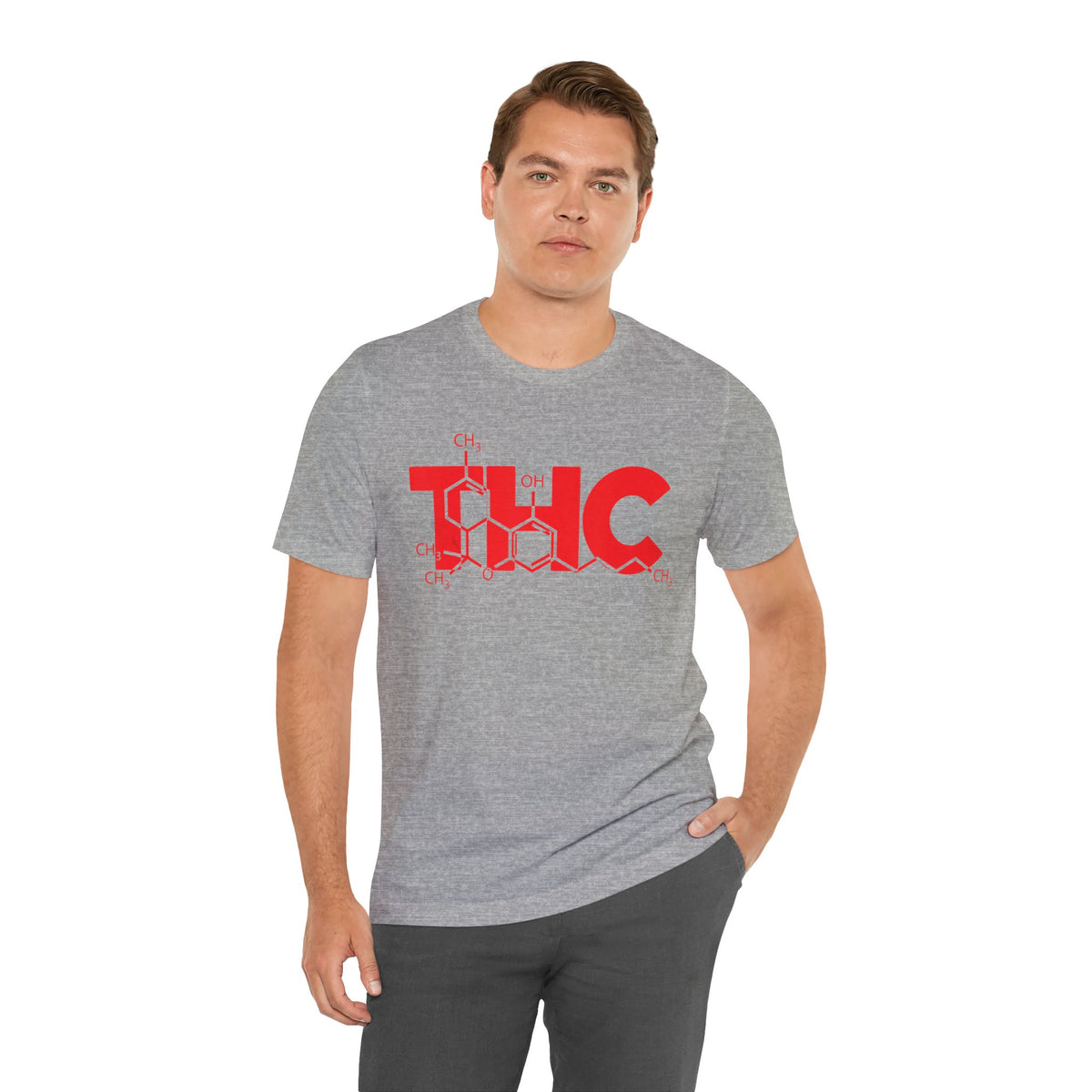 THC Molecule T-Shirt — Chemistry Graphic Cannabis Tee