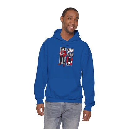 Anime Streetwear Red-Jacket Angel Hooded Sweatshirt