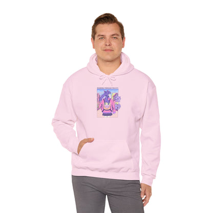 Anime Bunny Hoodie — Pastel Vaporwave Eeyore-Inspired Graphic