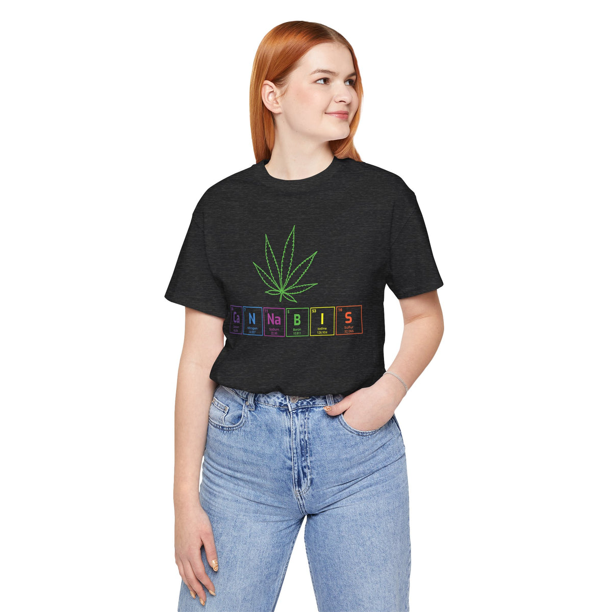 Cannabis Elemental Tee — Graphic Marijuana Leaf Science Shirt