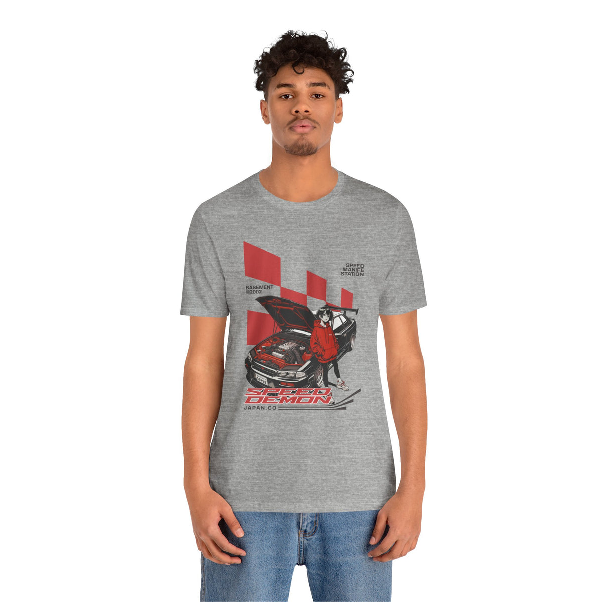 JDM Demon Street Racing T‑Shirt — Retro Car Anime Graphic Tee