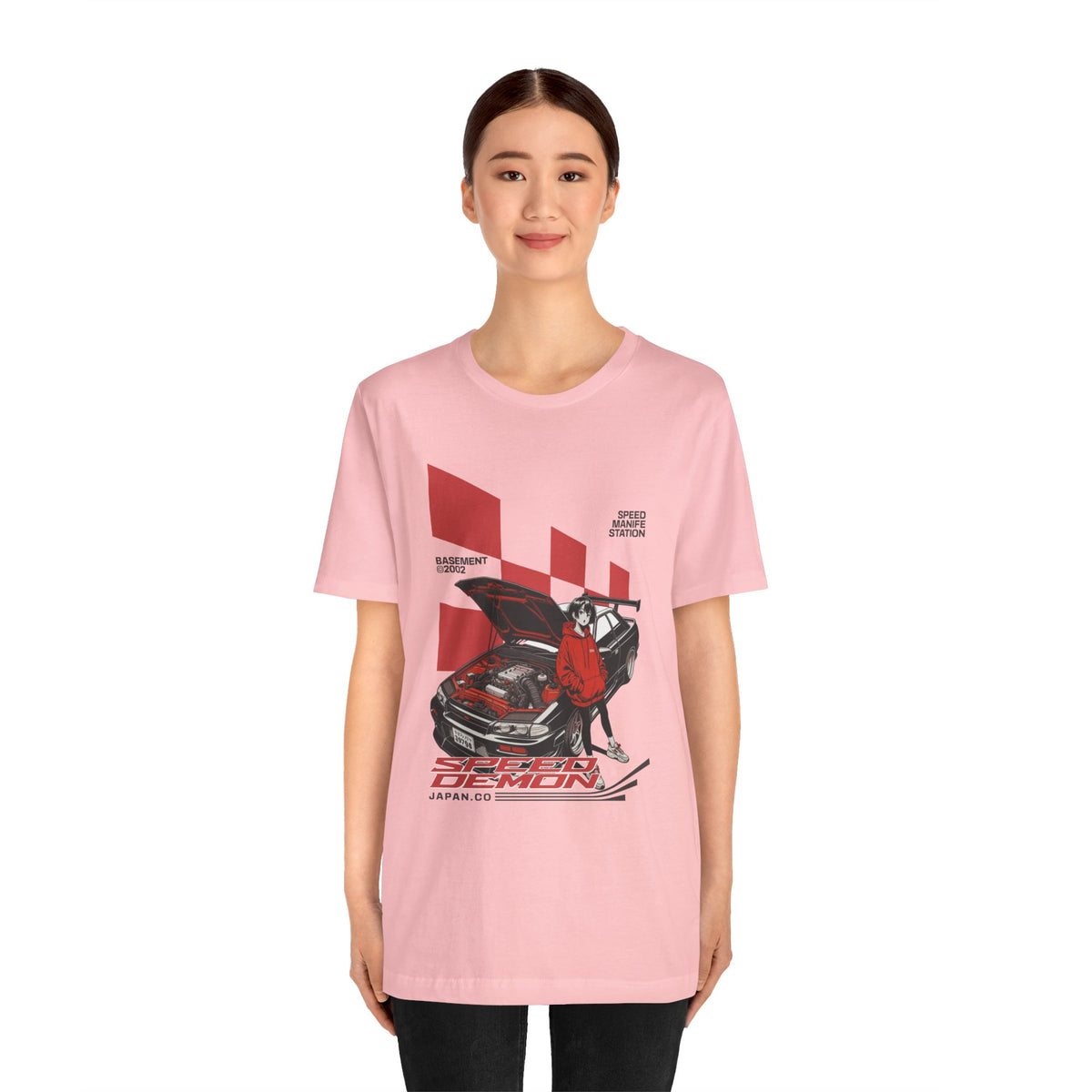 JDM Demon Street Racing T‑Shirt — Retro Car Anime Graphic Tee