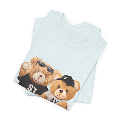 Teddy Bears "Stay Together" Graphic Tee — Cute Couple/Friendship Shirt