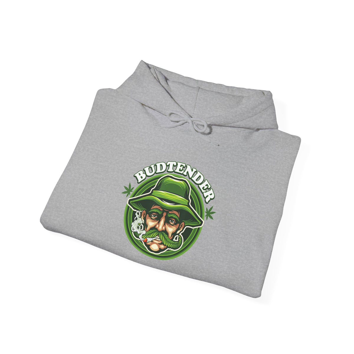 Budtender Graphic – Retro Smoking Stoner Hooded Sweatshirt