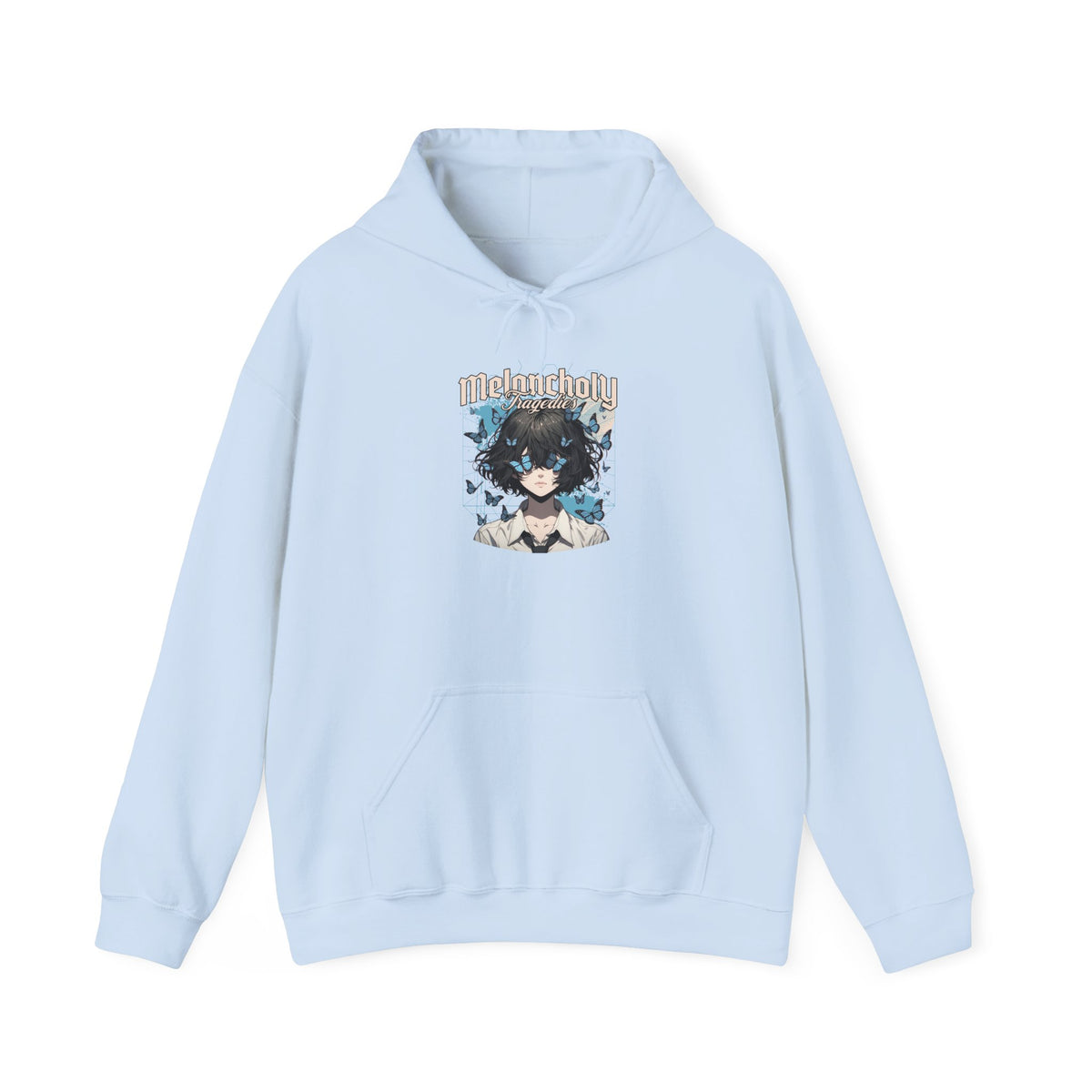 Anime Catgirl Hoodie — "Midnight" Kawaii Graphic Pullover
