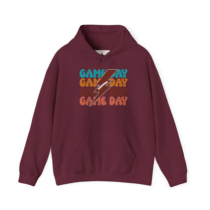 Football Thunderbolt Game Day boxy Graphic Tee