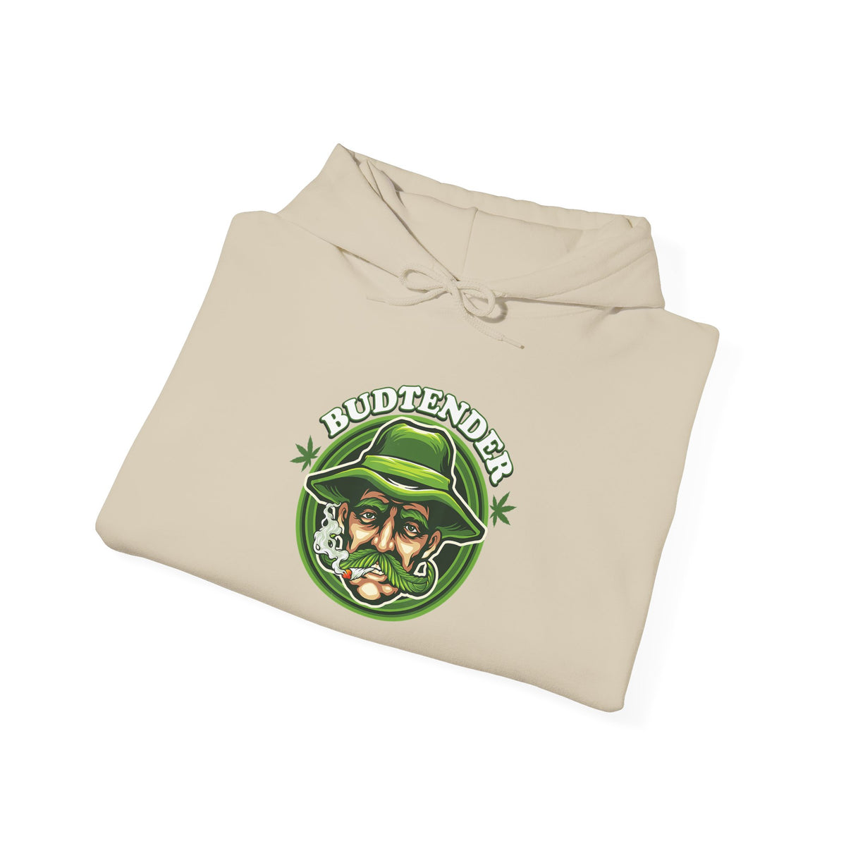 Budtender Graphic – Retro Smoking Stoner Hooded Sweatshirt