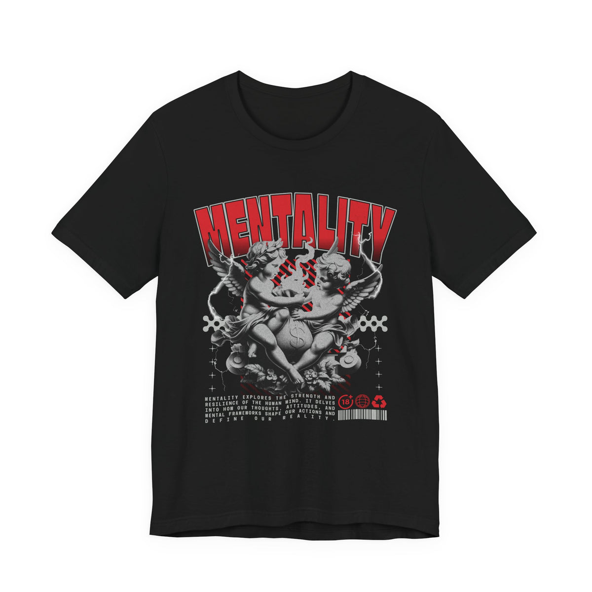 Mentality Graphic Tee — Vintage Cherub Skate Art Shirt