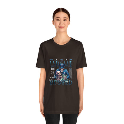 Endgame Got Busted Tee — Police Skull Graphic T-Shirt