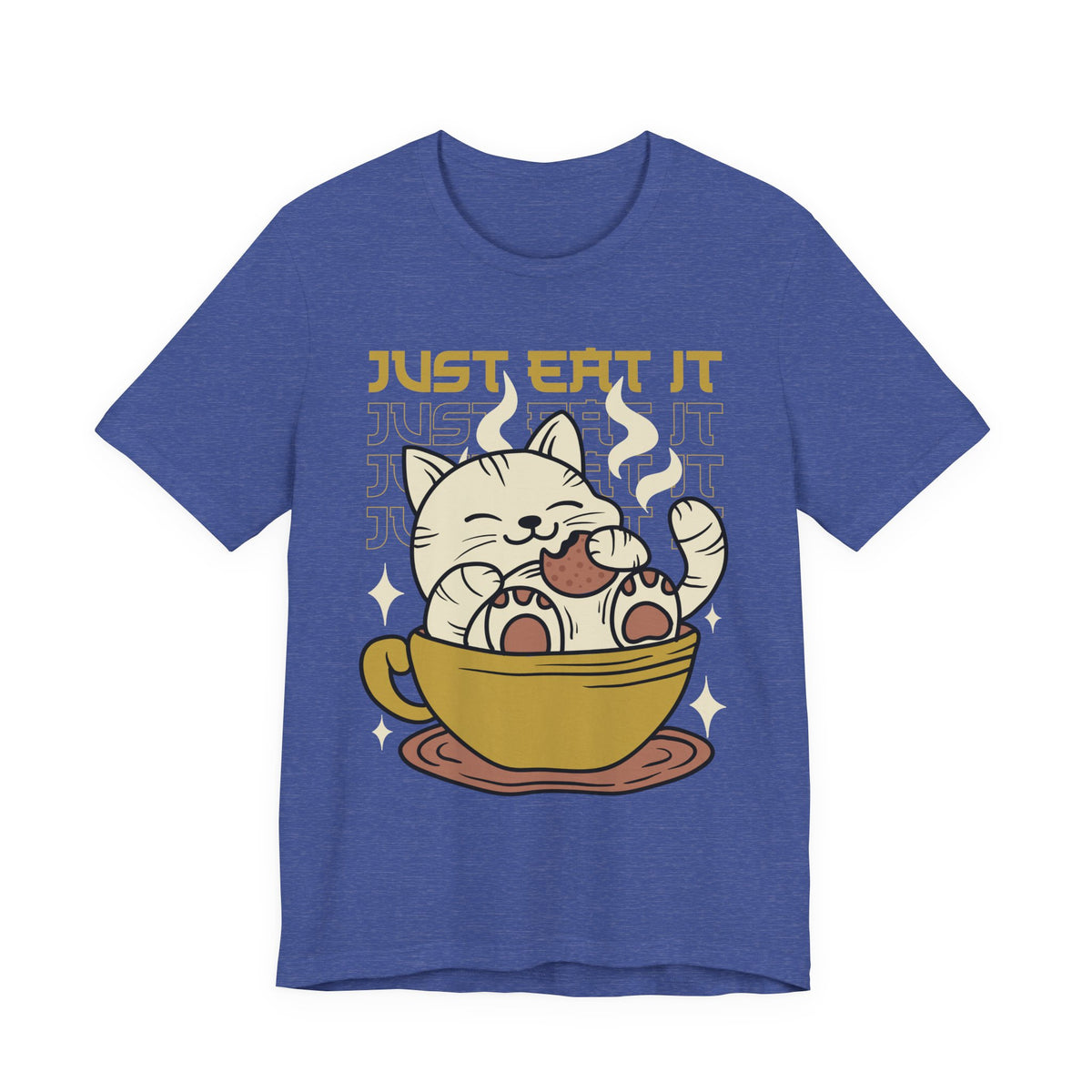 Just Eat It Cat Tee — Cute Kawaii Cat in Tea Cup T-Shirt