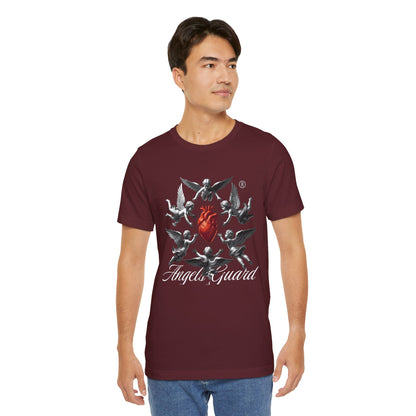 Angel Guard T‑Shirt — Sacred Heart & Cherub Graphic Tee