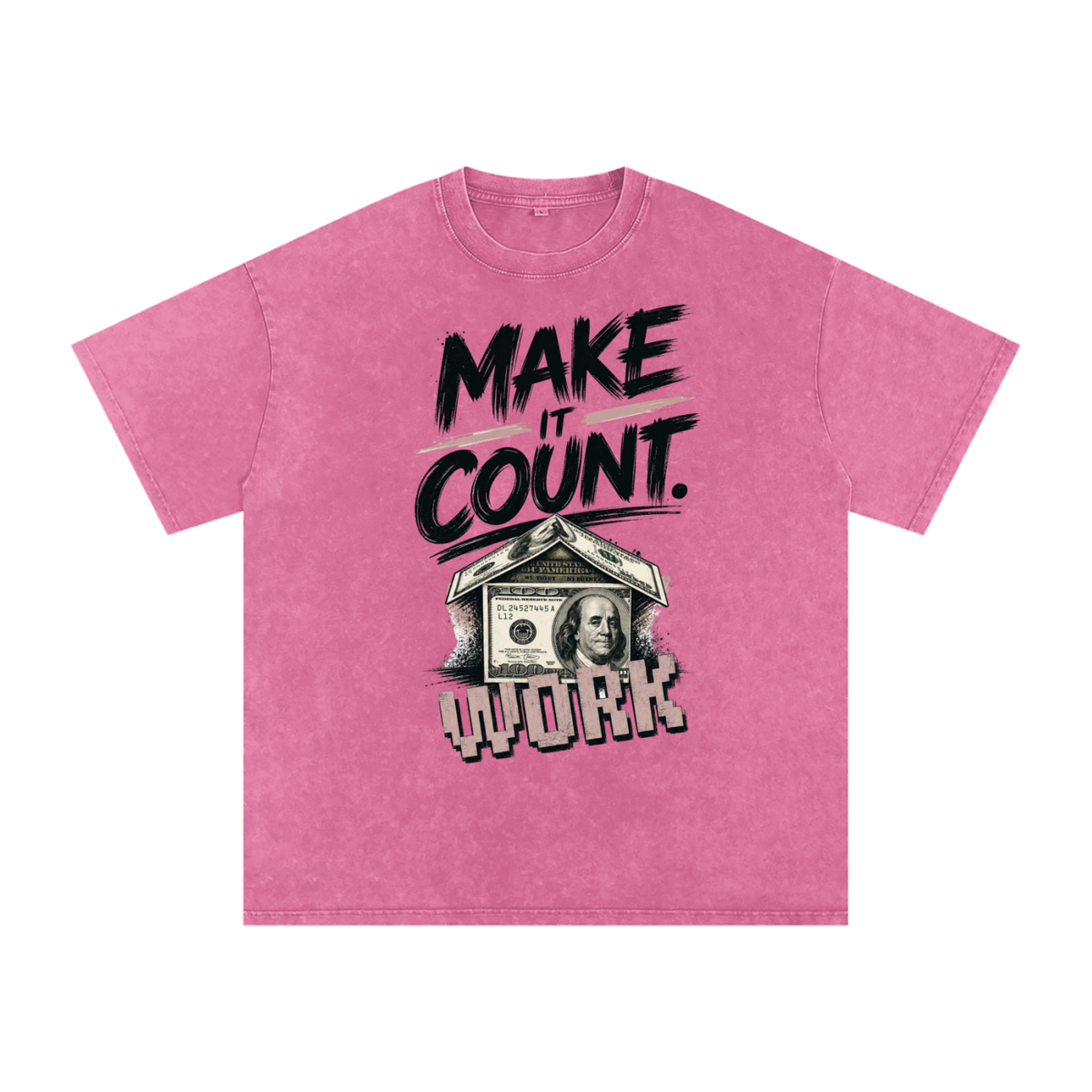 Make It Count Snow-Washed Cotton Graphic Tee