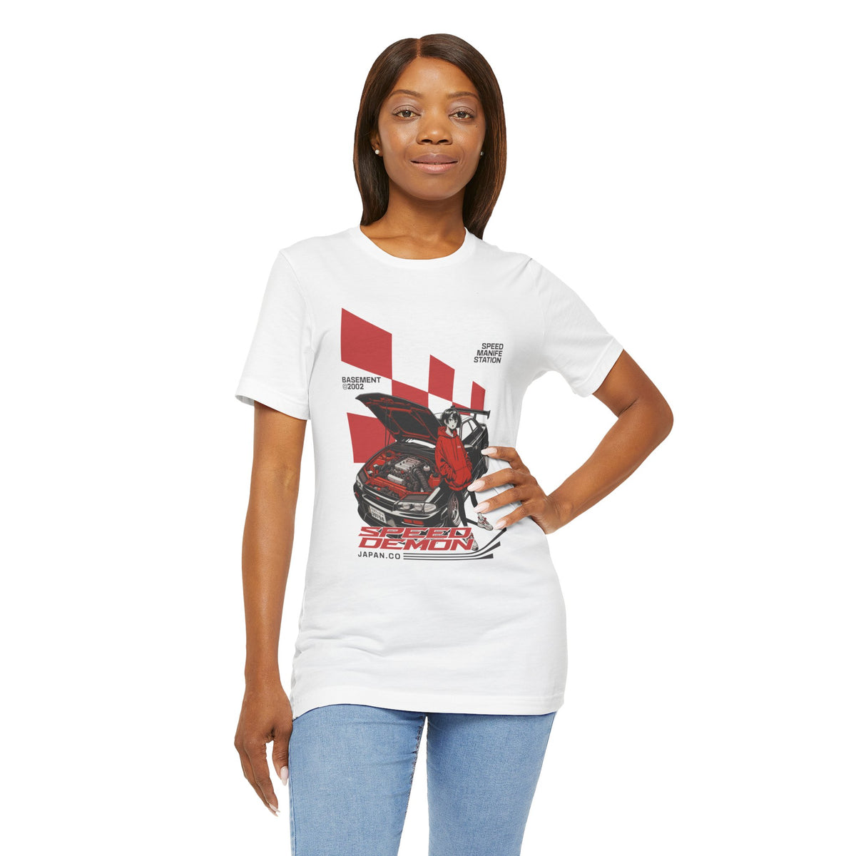 JDM Demon Street Racing T‑Shirt — Retro Car Anime Graphic Tee