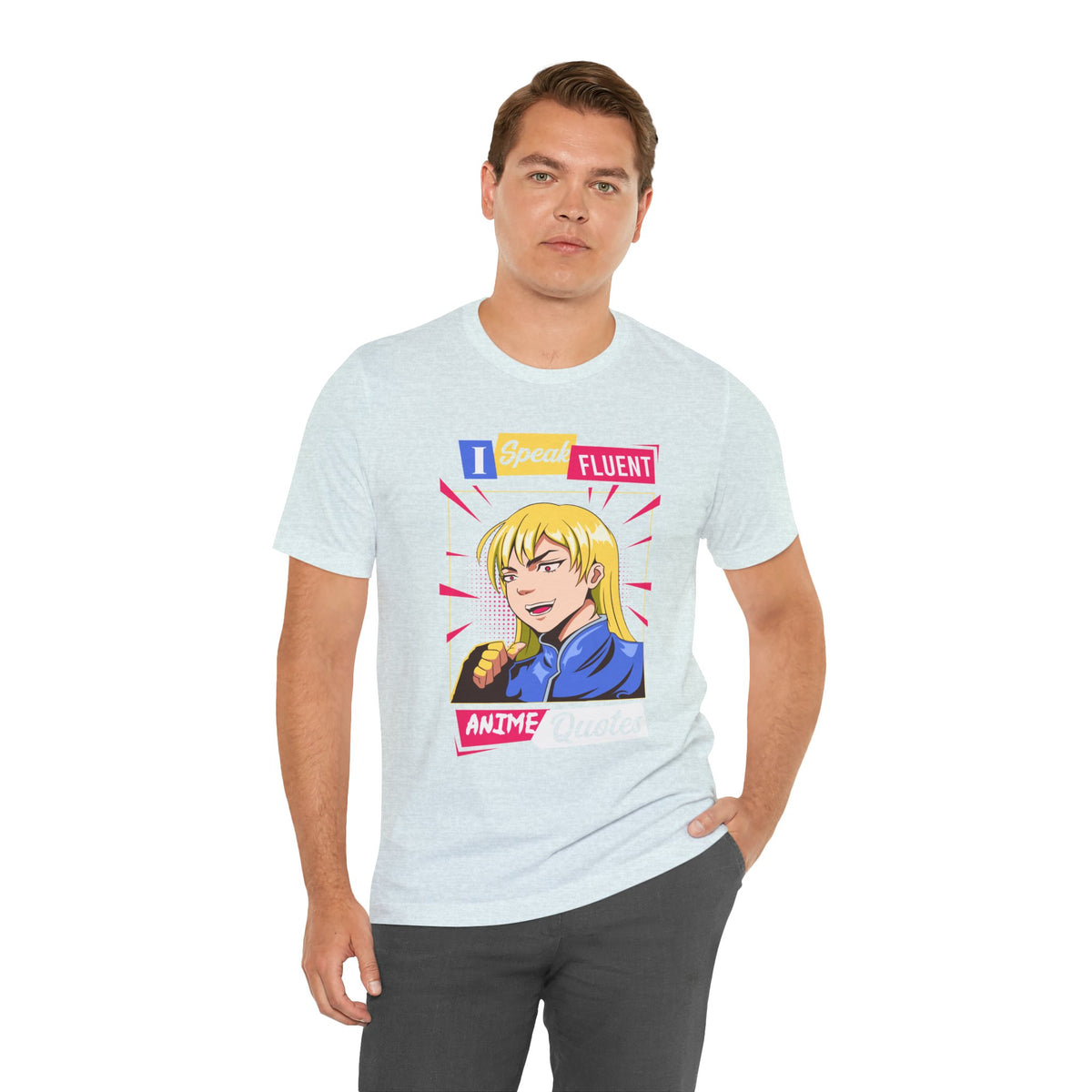 Anime Quotes T-Shirt — "I Speak Fluent Anime Quotes" Retro Manga Style Tee