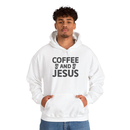 Coffee and Jesus Hoodie — Christian Faith Pullover for Coffee Lovers