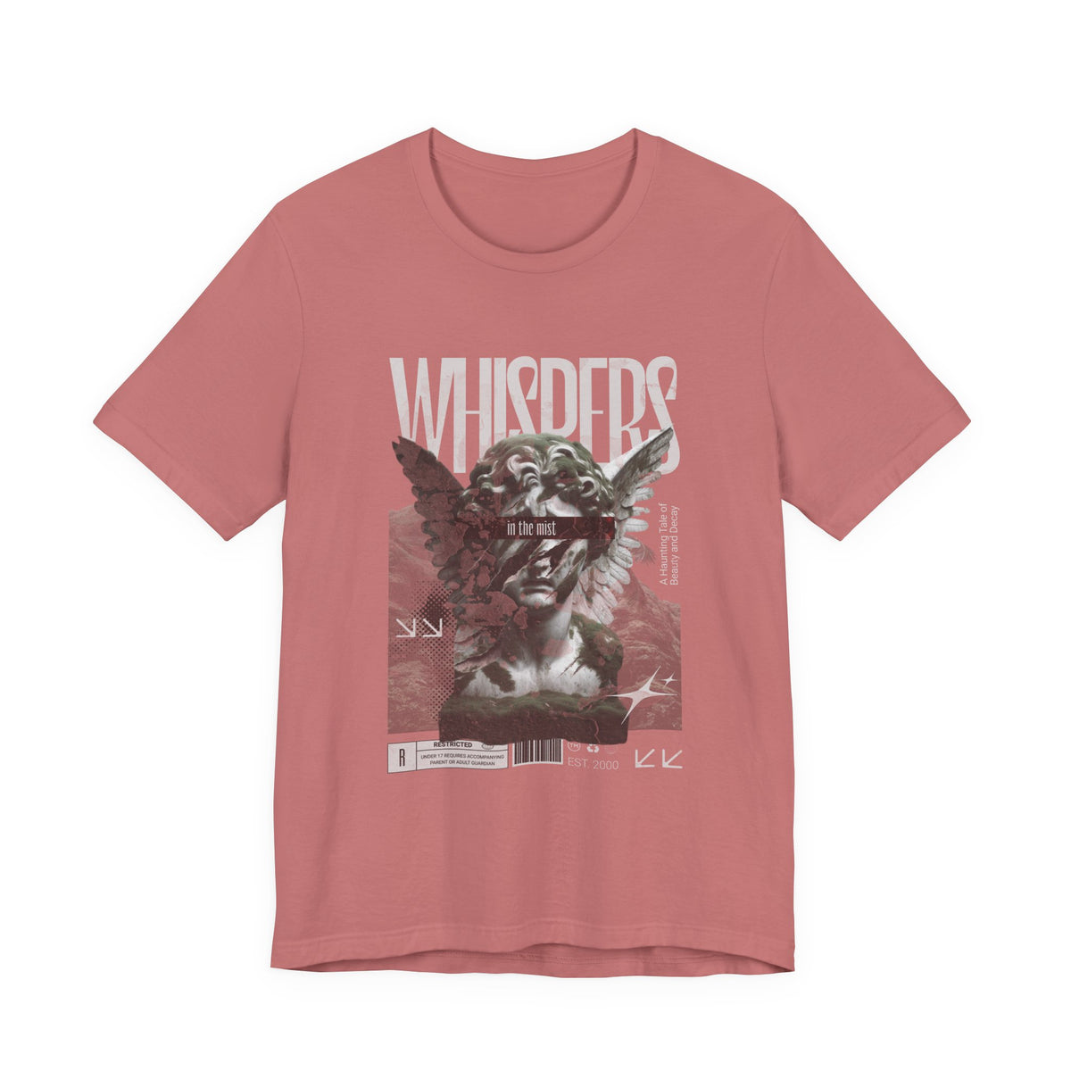 Whispers Angel Tee — Vintage Cherub Graphic T-Shirt