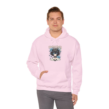 Anime Catgirl Hoodie — "Midnight" Kawaii Graphic Pullover