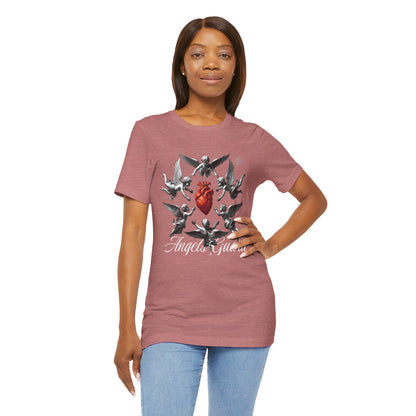 Angel Guard T‑Shirt — Sacred Heart & Cherub Graphic Tee
