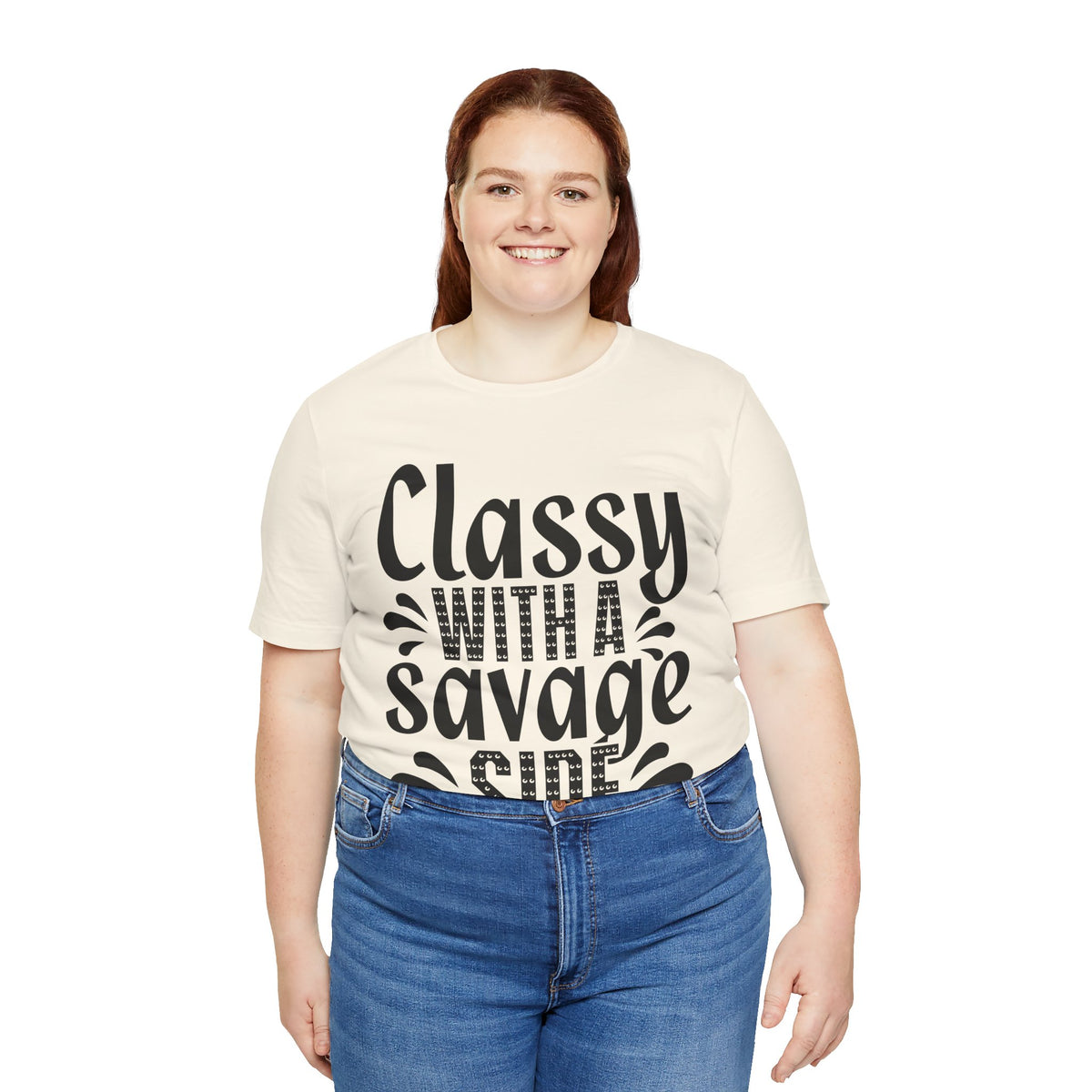 Classy With A Savage Side T-Shirt — Funny Sassy Graphic Tee for Women