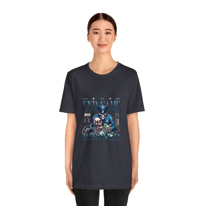 Endgame Got Busted Tee — Police Skull Graphic T-Shirt