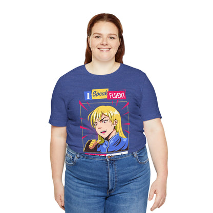Anime Quotes T-Shirt — "I Speak Fluent Anime Quotes" Retro Manga Style Tee