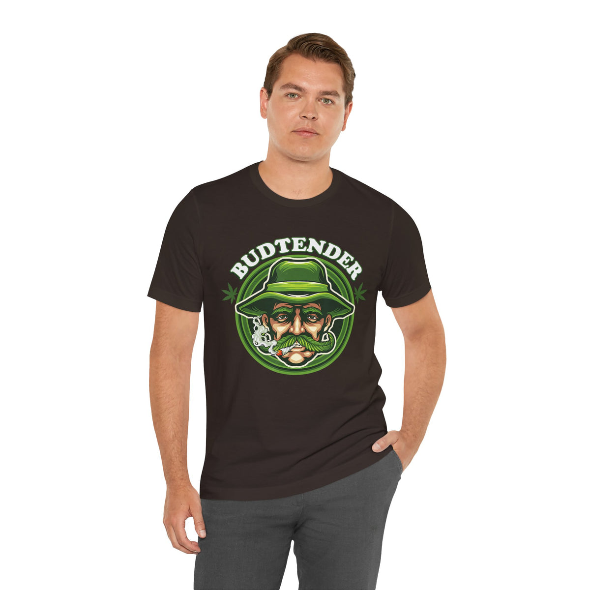 Budtender Graphic Tee – Retro Smoking Stoner Design