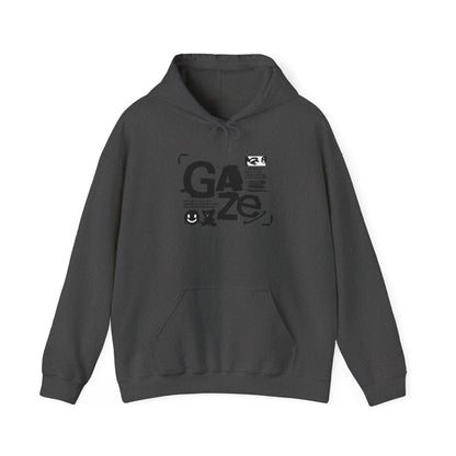 Gaze Graphic Hoodie — Distressed Text Urban Streetwear