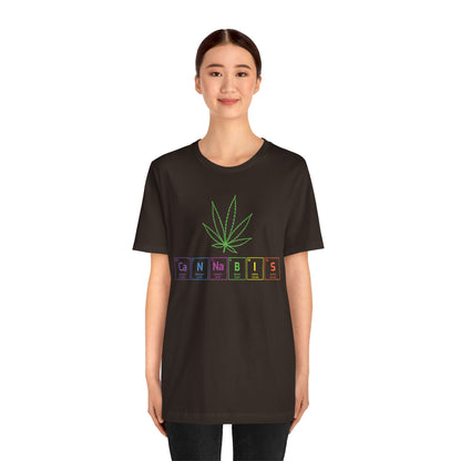 Cannabis Elemental Tee — Graphic Marijuana Leaf Science Shirt
