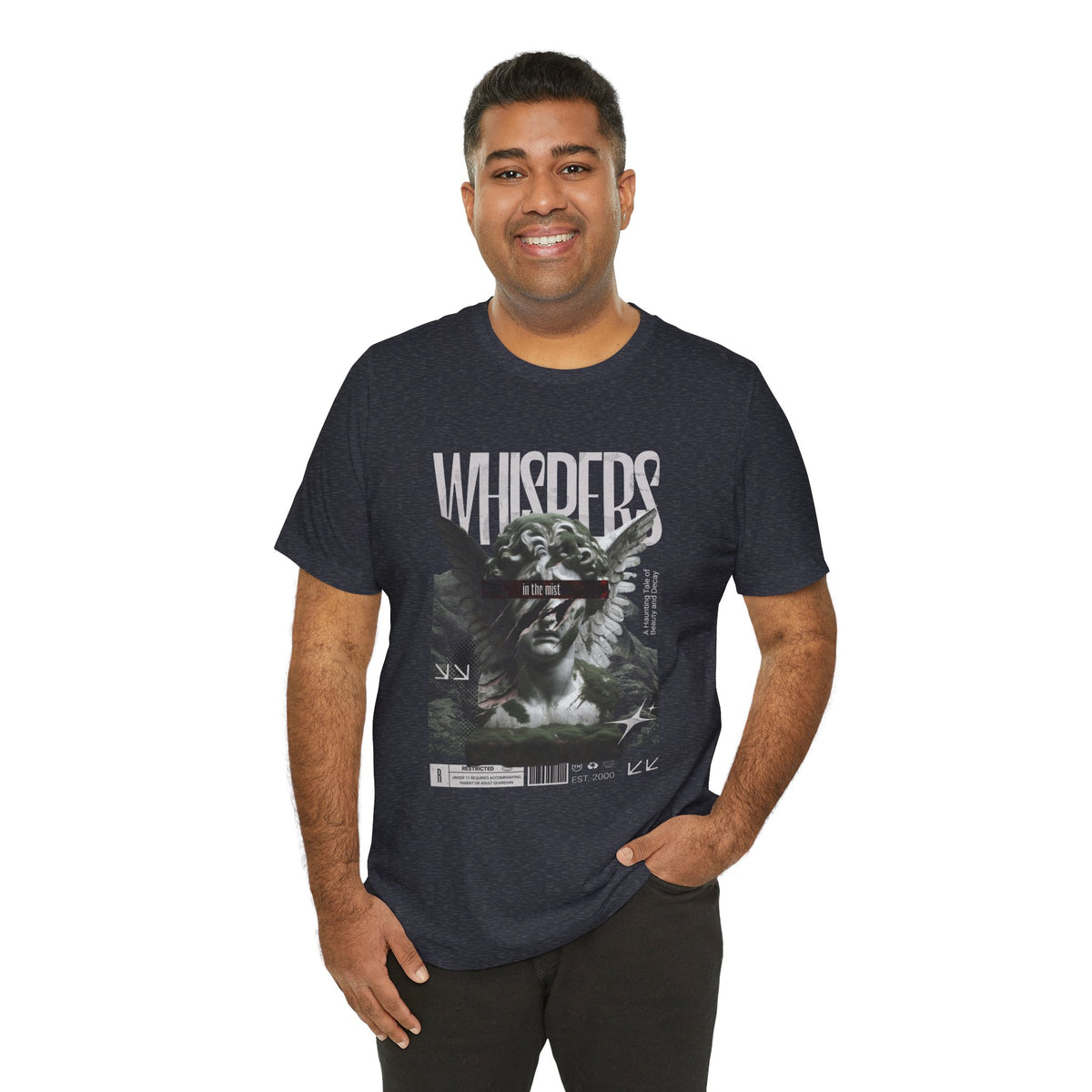 Whispers Angel Tee — Vintage Cherub Graphic T-Shirt