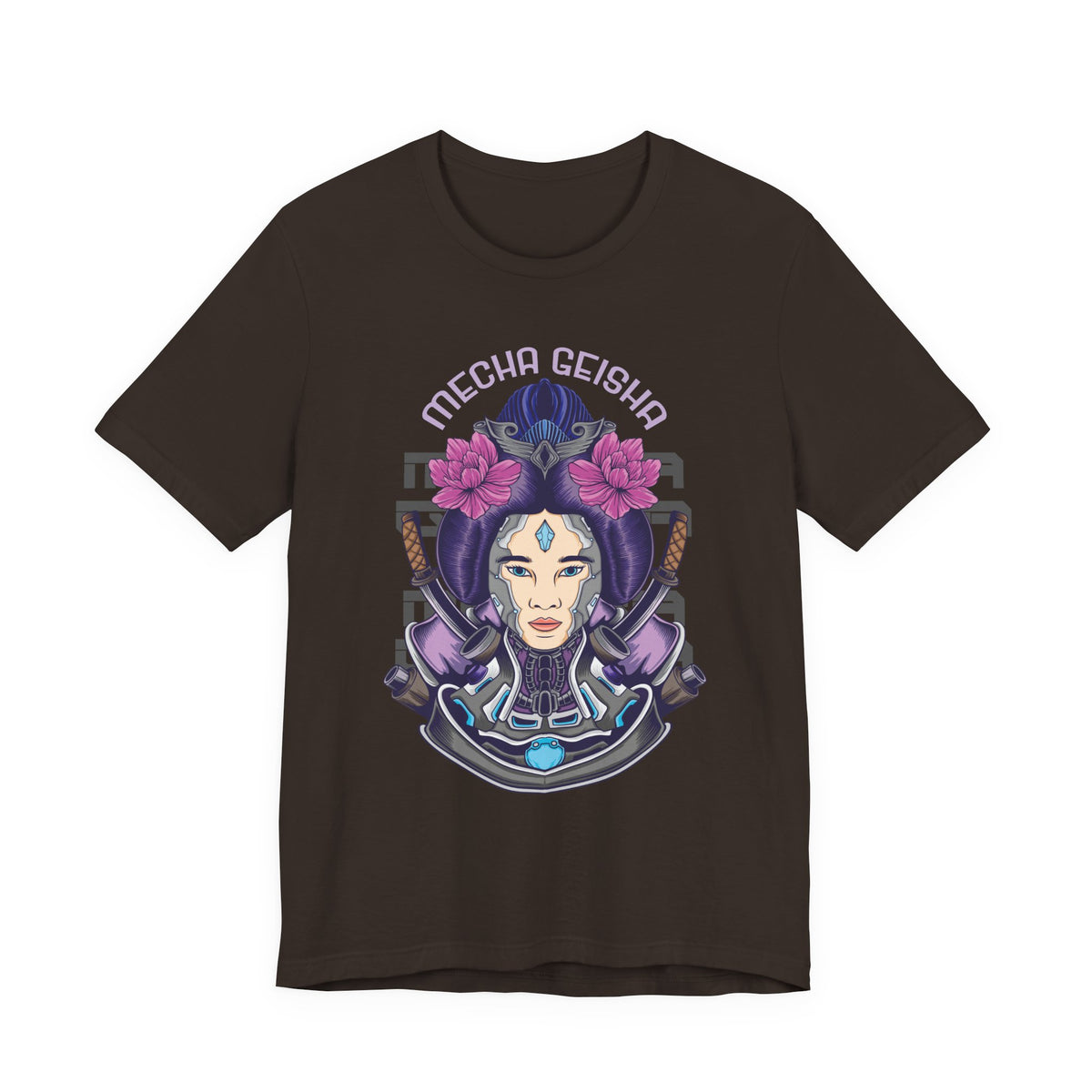 Mecha Geisha T-Shirt — Futuristic Asian-Inspired Graphic Tee